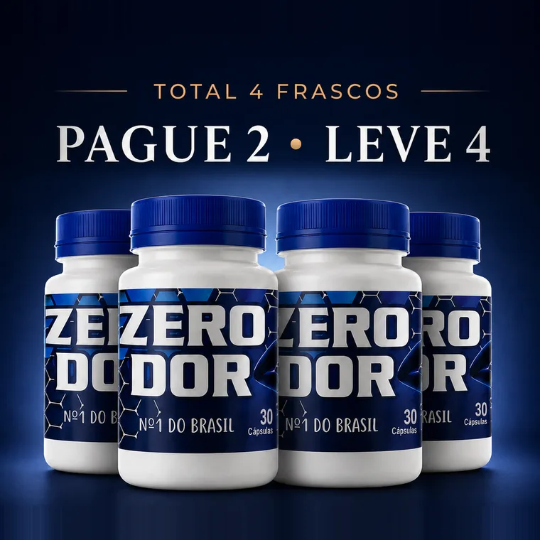 Kit com 4 frascos de Zero Dor: pague 2, leve 4