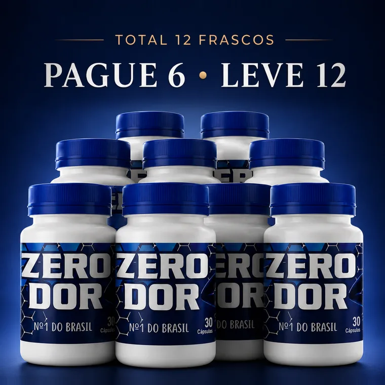 Kit com 12 frascos de Zero Dor: pague 6, leve 12